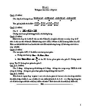 Bộ đề thi học sinh giỏi Toán lớp 7